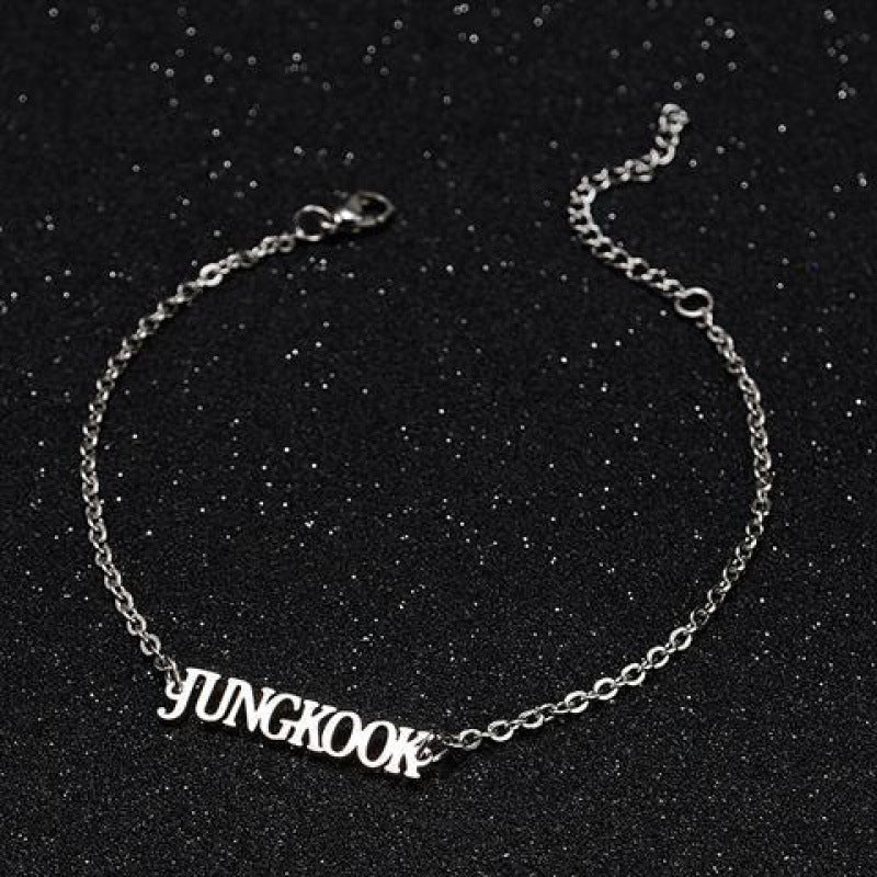 Accesorios Pulsera de Acero Inoxidable BTS (Jungkook, V, Jimin)