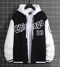 Loose-Fit Casual Baseball Jacket