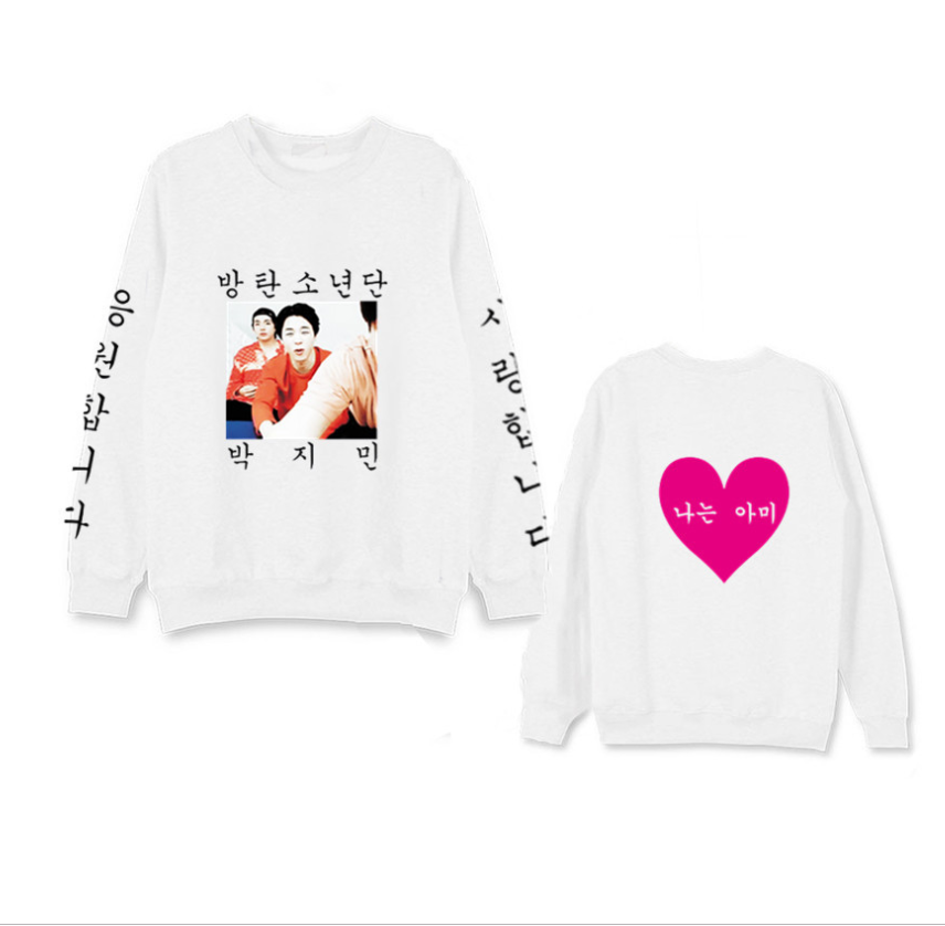 Sudadera Inspirada en BTS Jimin para Aficionados Unisex