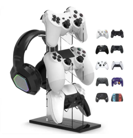 Universal Controller Stand with Headphone Holder (PS5/PS4)