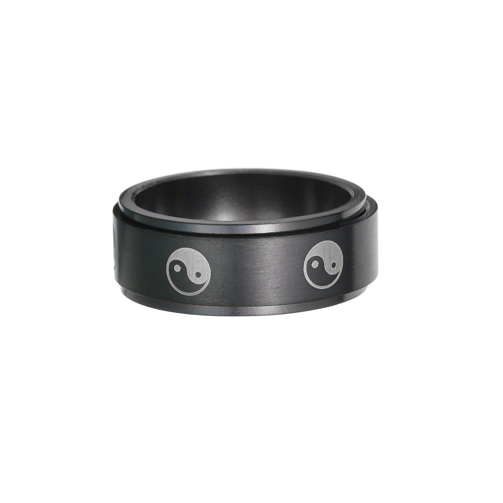 Anillo Giratorio de Acero Inoxidable para Descompresión y Chismes para Todos