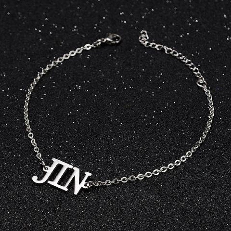 Accesorios Pulsera de Acero Inoxidable BTS (Jungkook, V, Jimin)
