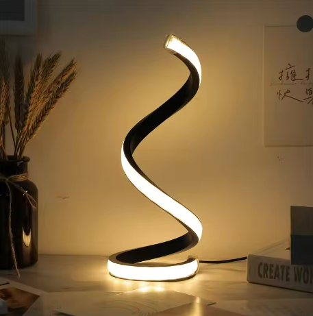 Lámpara de Mesa Espiral LED