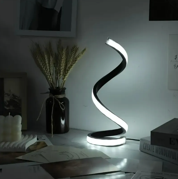 Lámpara de Mesa Espiral LED