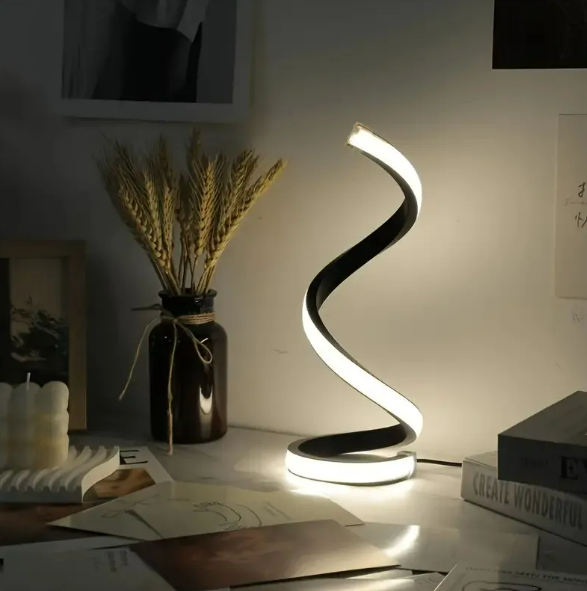 Lámpara de Mesa Espiral LED