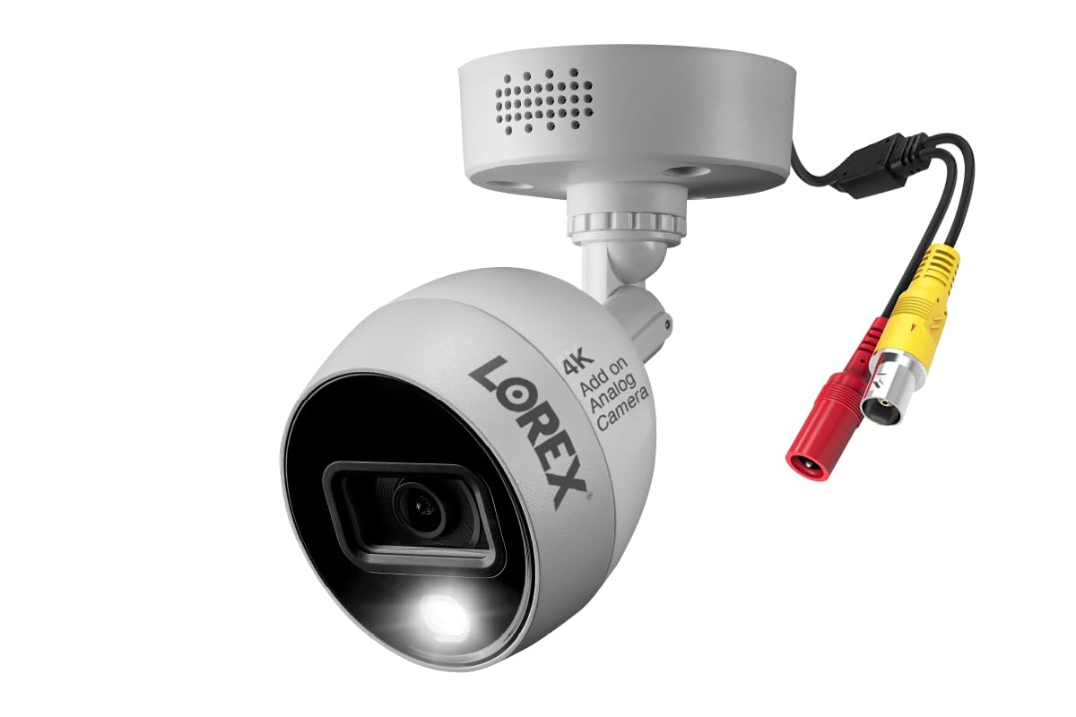 Lorex Technology C883DA 4K Ultra HD Active Deterrence Security Camerawith Color Night VisionOnly Camera(M.Refurbished)