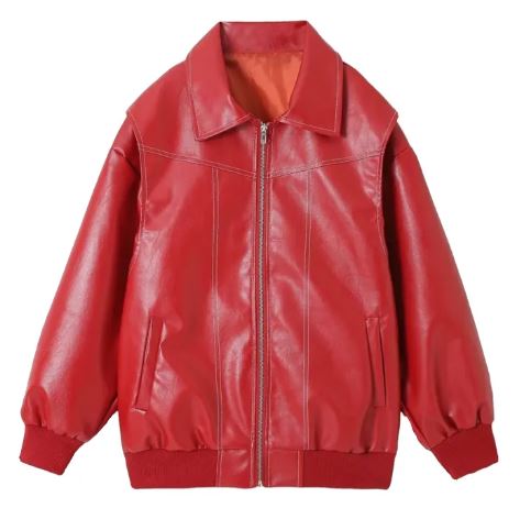 Chaqueta Retro Cool con Cuello Alto y Manga Larga para Mujer