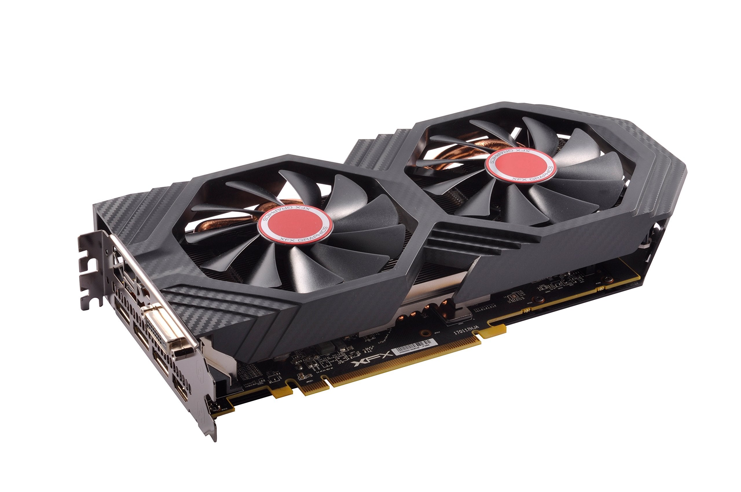 XFX Radeon RX 580 GTS XXX Edition 1386MHz OC+ 8GB GDDR5 Preparado para VR, BIOS Dual 3xDP HDMI DVI Tarjeta Gráfica AMD (RX-580P8DFD6) (Renovado)
