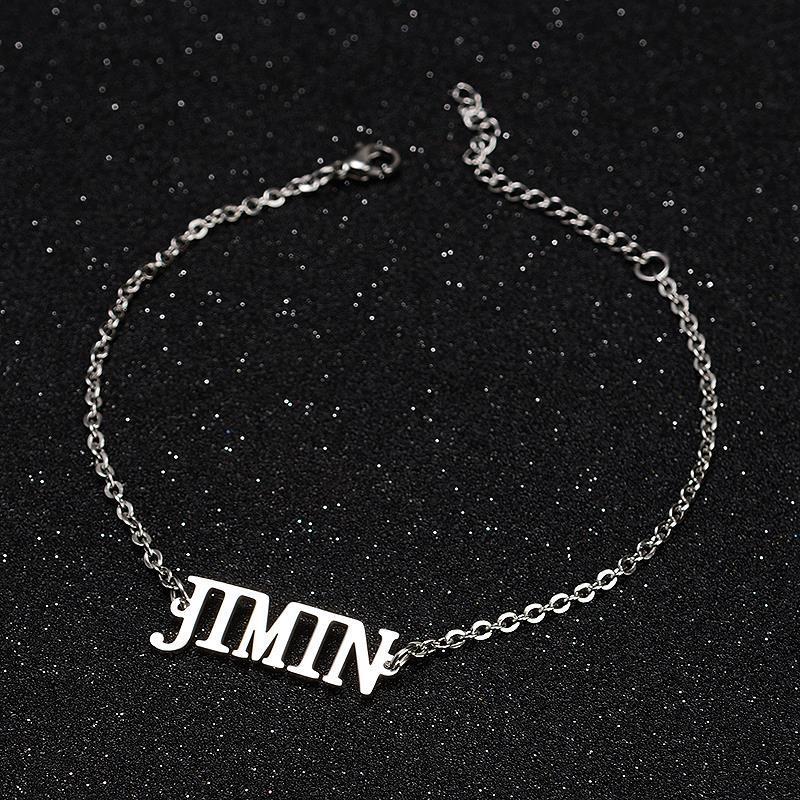 Accesorios Pulsera de Acero Inoxidable BTS (Jungkook, V, Jimin)
