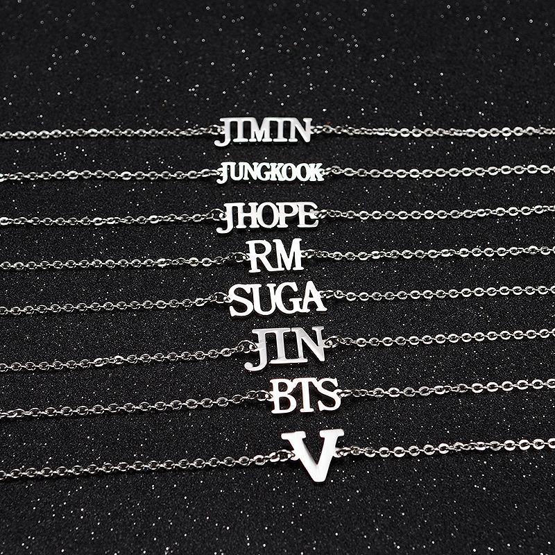 Accesorios Pulsera de Acero Inoxidable BTS (Jungkook, V, Jimin)